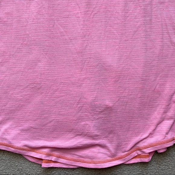 LULULEMON heathered Yum Yum Pink split tie-back Salut the Sun tank top 6 - Picture 4 of 12